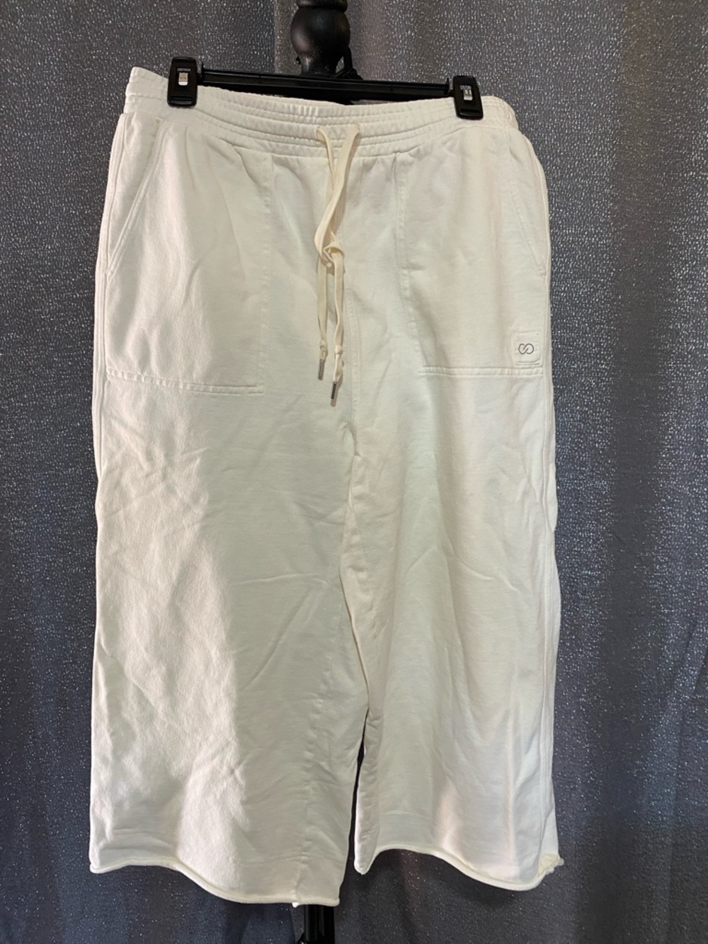 CALIA by Carrie Underwood Cream Wide-Leg Drawstring Pants